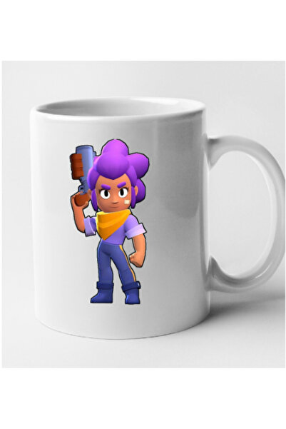 OEM Cana albă personalizată Brawl Star - Shelly, INOVATIX®. 330 ml