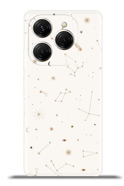 TECNO Spark 20 Pro Kılıf Esnek Silikon Kamera Koruma 4k Desenli Özel Tasarım - Among Stars