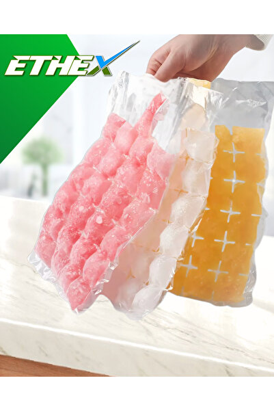 Ethex كيس ثلج (196 × 6 = 1176 قطعة) / كيس ماء العظام / كيس عصير الفاكهة