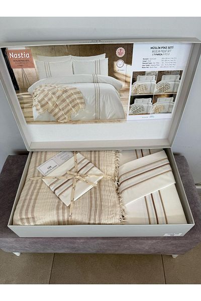 Capital Home Capi̇tal Home 7-Piece Pi̇qued Duvet Cover Set