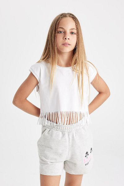 DeFacto Tricou cu mânecă scurtă pentru fetiță D5888a824sp