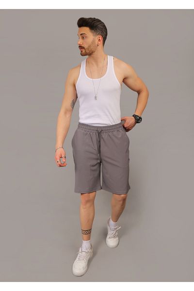 EydaMoon Men's Smoked Baggy Cut Parachute Fabric Quick Dry Sports Shorts