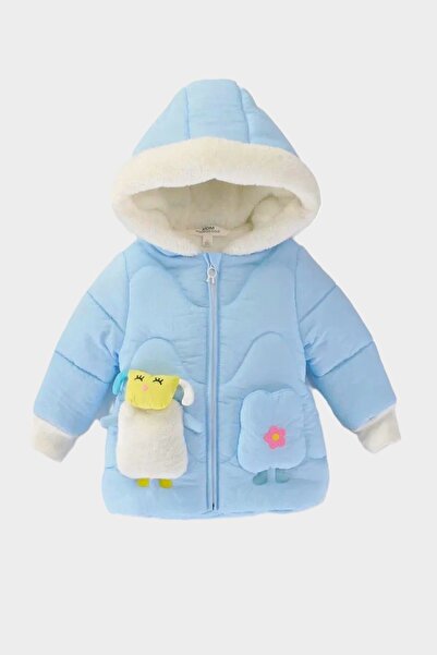 DeKuBaby Cute Lamb Figured Plush Fur Hooded Fur Winter Baby-Child Coat