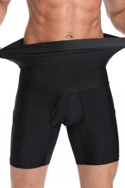 HOBİ CONDİ Premium Special Series Tightening and Strengthening Belly and Waist Slimming Men's Double Boxer Corset