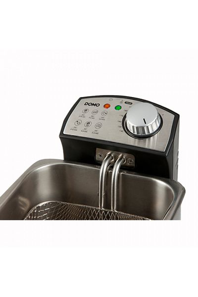 Domo Επαγγελματική φριτέζα Do458fr, 3000 W, 4 λίτρα, ρυθμιζόμενος θερμοστάτης, ανοξείδωτο ατσάλι