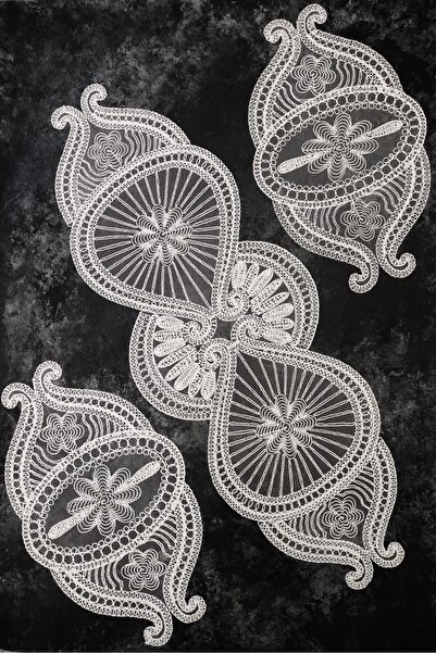 Çt Çeyizci Tekstil طقم طاولة قهوة لغرفة المعيشة مكون من 3 قطع، طقم مكون من 3 قطع