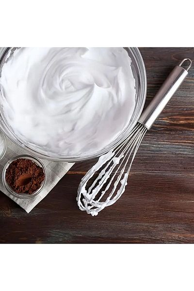 BEYZANA Stainless Steel Single Beater Practical Egg Sauce Mixer Whisk
