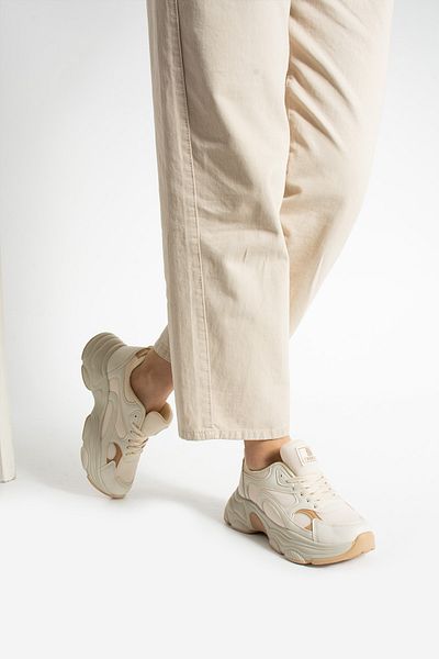 Getcho Nagen Women's Ecru Casual Sneakers