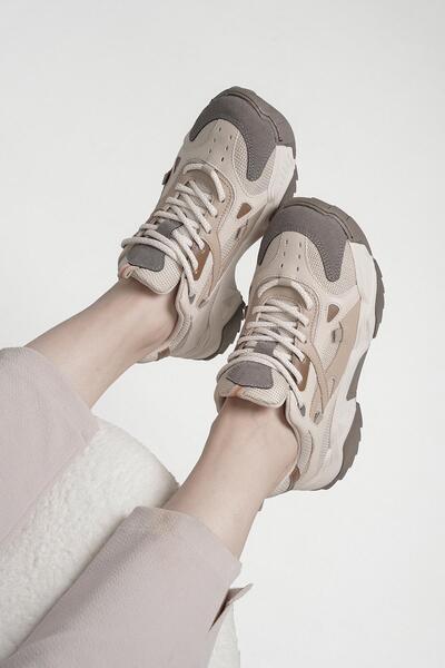 Stilbagshoes SONIA استيراد سلسلة خاصة أحذية رياضية نسائية 65137 بيج بني