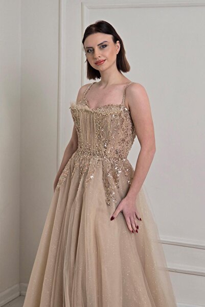 Yonca Moda Evi Nude Özel Tasarım Nişanlık 7910