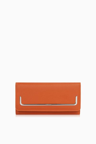 CENGİZ PAKEL Women's Large Size Metal Accessory Detailed Wallet Portfolio