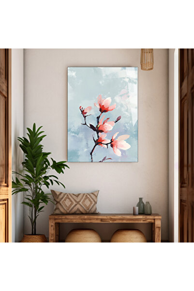 Harika bir ev HARİKABİREV | STICLA INSTRĂNGĂTĂ CU DESIGN RAMURĂ DE FLOARE ROZ...