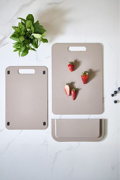 Poomy Practical 2-Piece Cutting Board Set Can Be Pasted into Kitchen Cabinet
