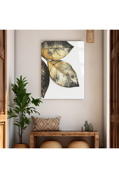 Harika bir ev HARİKABİREV | STICLA INTRACTABILĂ CU MODEL MINIMAL CU FRUNZE DE...