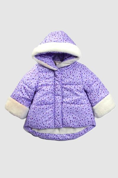 DeKuBaby Palton de iarnă cu blană cool de sezon nou, cu fermoar și glugă