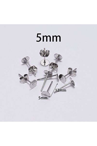Choice 100 قطعة من دبابيس الأذن الفارغة المصنوعة من الفولاذ المقاوم للصدأ مقا...