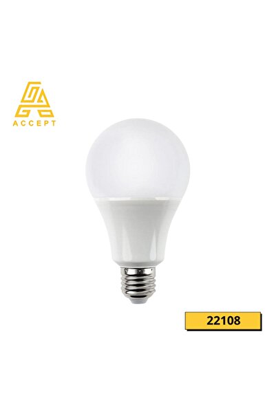 Generic لمبة ليد كروي بقوة 18W, قاعدة E27 لون الإضاءة أبيض 6500k