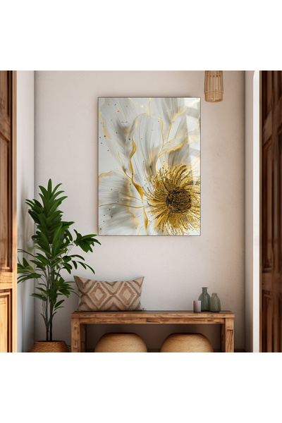 Harika bir ev HARİKABİREV | STICLA INTRACTABILĂ PENTRU MASĂ MODEL FLORAL GRI-...