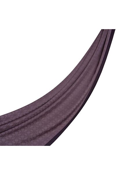 ipekevi Monogram Shawl - Fig Purple