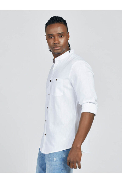 Loft Regular Fit White Men's Shirt Lf2014781