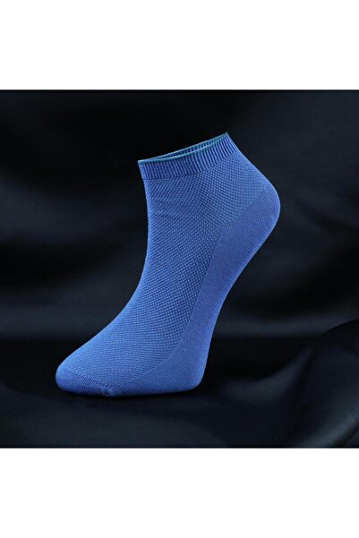 FOURSOLOS Kadın Patik Çorap 3 Çift Renk Lacivert-siyah-mavi