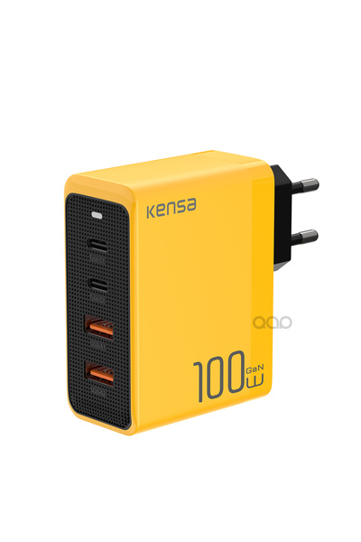 TEKNOHANE 100W Gan3 Turbo Hızlı Şarj Cihazı Type-C QC PD 2xUsb-C 1xUsb-A (Gerçek 100 Watt)