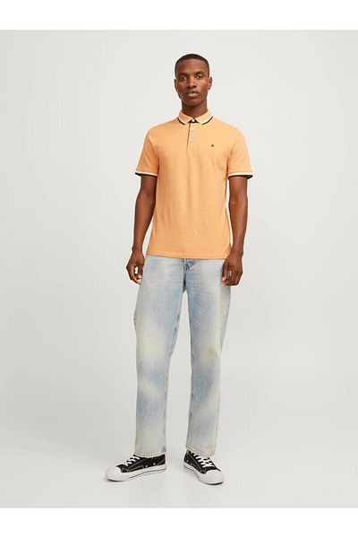 Jack & Jones Tricou de bază pentru bărbați din bumbac organic cu gât polo