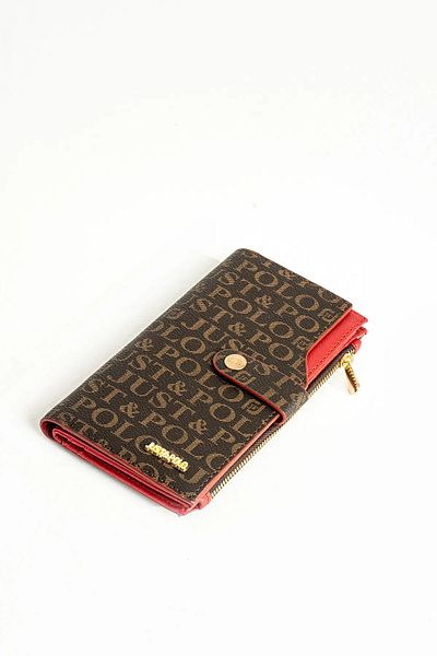 Just Polo Women's Horizontal Model Zippered and Covered Wallet-Bd1001