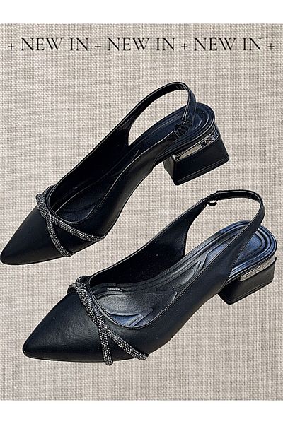 KAFKASLAR AYAKKABI Straight Short Heelled Evening Daily Ballet Shoes
