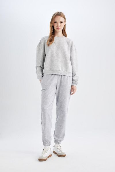 DeFacto Jogger Sweatpants - Ελαστική μέση, Τσέπες, Μακρύ ύψος D6646ax24wn