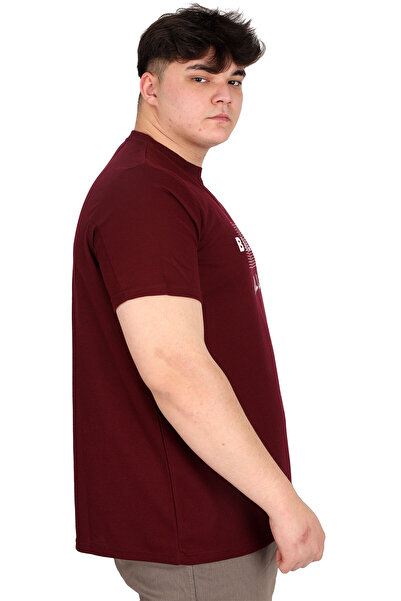 ModeXL Ανδρικό μπλουζάκι μεγάλου μεγέθους Brocken Wash U25002