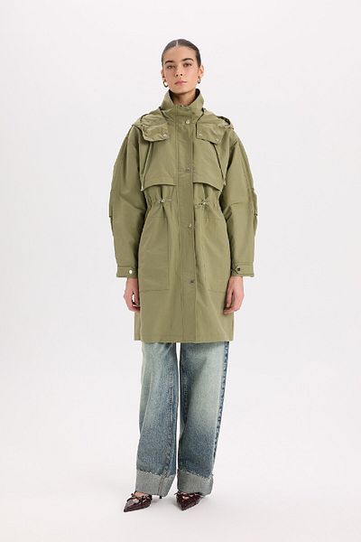 DeFacto Wasserabweisender, übergroßer Parka mit Kapuze und Taschen A8988AX25SP