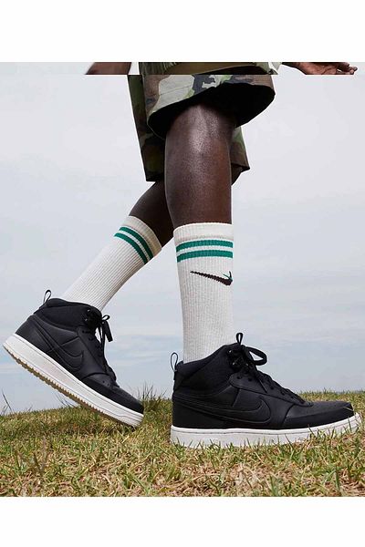 Nike Men's Court Vision Mid Sneaker Shoes