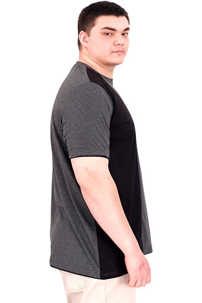 ModeXL Big Size Men's T-Shriti Mode XL Anthracite Md08 U22134