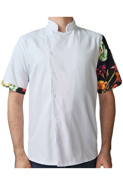 Ant Rotagrup Üniforma ve İş Elbiseleri Unisex Chef Jacket - Patterned Kalişık Rescue Mihca and Green
