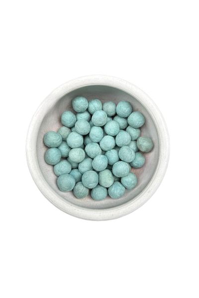 Yumuşakkeçe Natural Wool Felt Balls – 2 cm – Handmade – Pack of 50