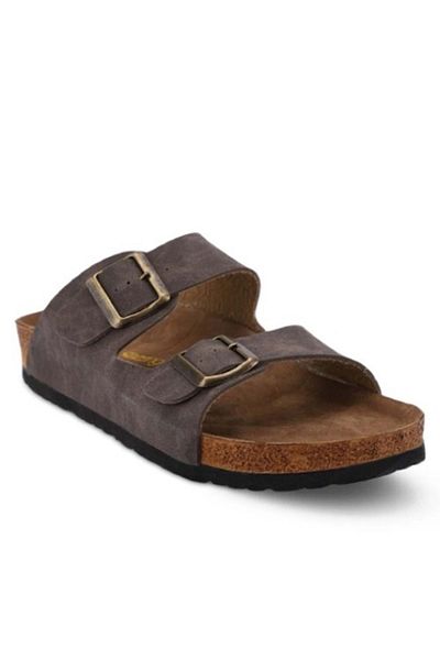 Slazenger Lens 500N Men's Nubuck Slippers - Slazenger - Brown - ST00191-Brown-45
