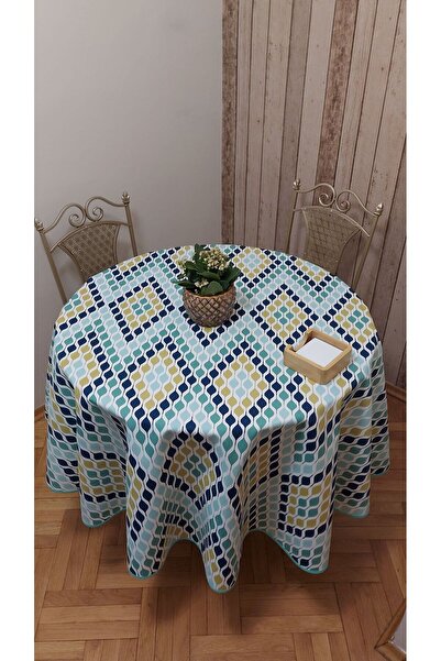 gonk Round,Duck (Liquid Iti̇ci̇,Stain-Proof) Fabric,Tablecloth