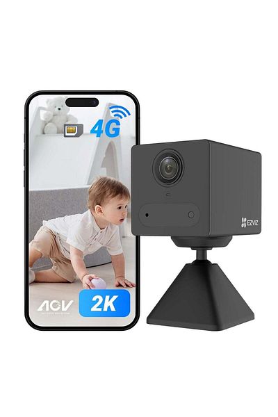 EZVIZ CB2 4G Smart Home Battery Camera - 2K Resolution