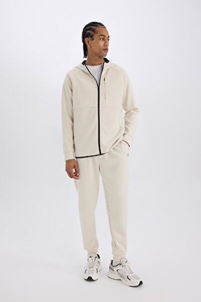 DeFacto Slim Fit Athlete Jogger Tracksuit - Slim Fit Skuba Diver Fabric - Standard Leg Waist