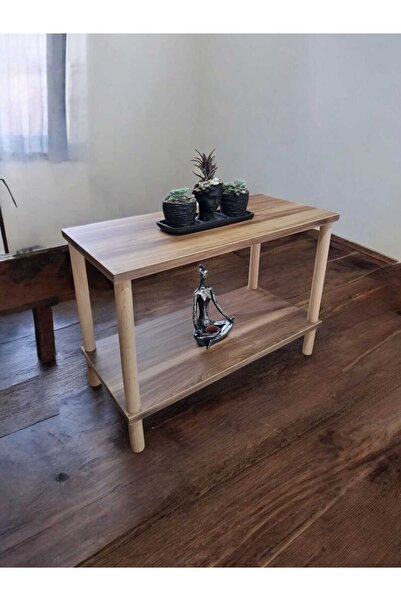 sjs ahşap Ahşap 2 Katlı Kitaplık Raf