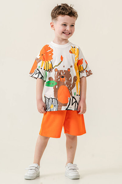 Beniizle Printed Boy's Summer Suit