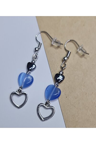 QUVARS SHOP Kalpli Doğal Taş Küpe