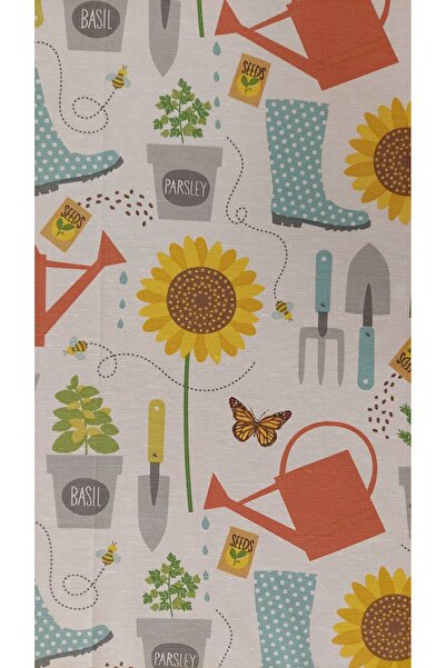 gonk Round,Duck (Liquid Iti̇ci̇,Stain-Proof) Fabric,Tablecloth