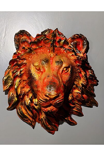 CASA DECOR Dekoratif Aslan Başı Heykel/Aslan Duvar Büst/Duvar panosu/Dekoratif Aslan kafası