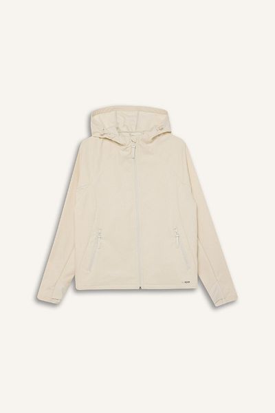 DeFacto Fit Water Repellent Regular Fit Hooded Zippered Softshell Coat D6088Ax25Sp