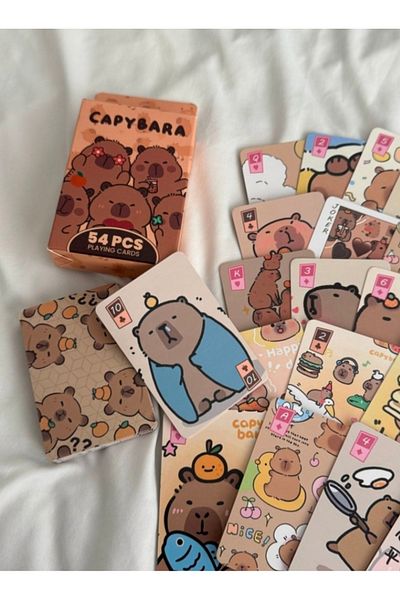 purple dragon Capybara Capybara Playing Poker Cards Deck