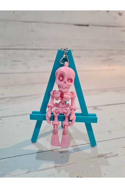 On marifet yün ve hobi dünyası Skeleton Keychain