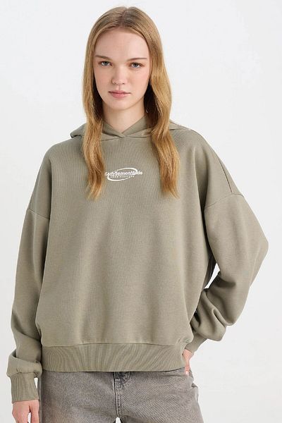 DeFacto Φούτερ με κουκούλα Coool Loose Fit D6672ax24wn