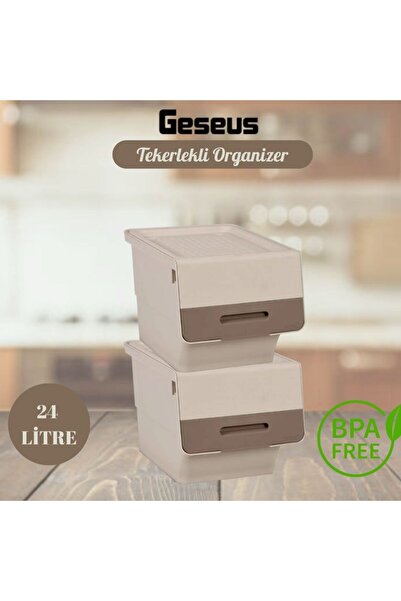 Geseus Motek Tekerlekli Patateslik Soğanlık Oyuncak Kutusu Patateslik Soğanlı...